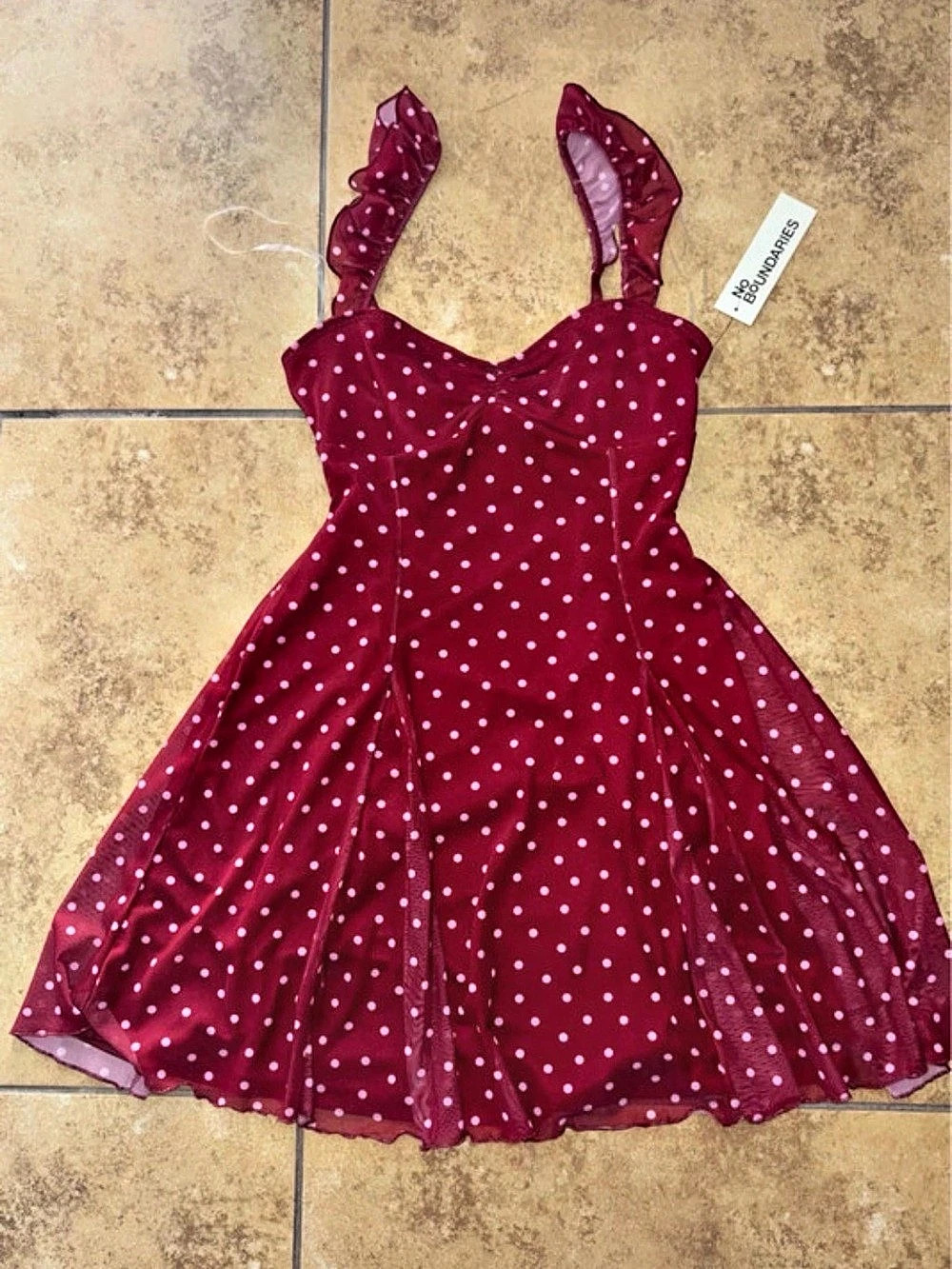 Romwe Polka Dot Mini Dress Size Medium Like New